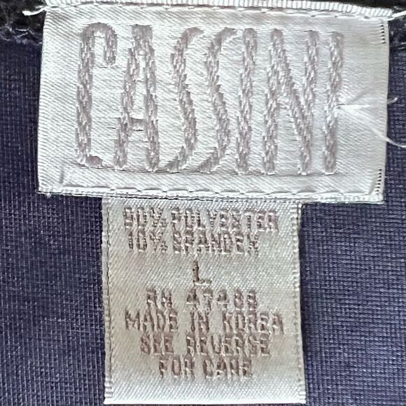 𝅺VINTAGE Oleg Cassini Midnight Blue Velvet Maxi Dress - Picture 9 of 11